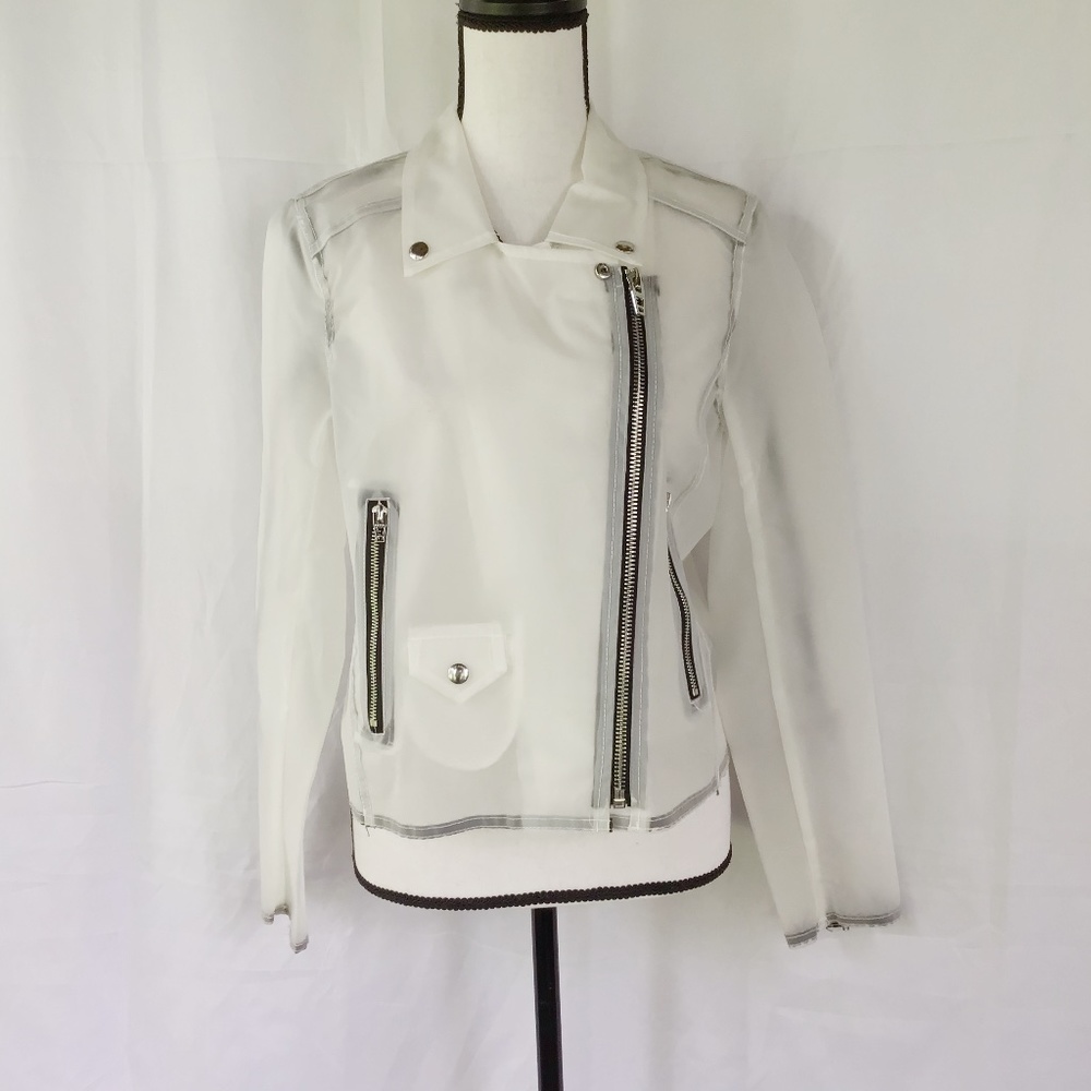 π₯SOLDπ₯ BlankNYC Plastic Moto Jacket - Picture 2 of 16